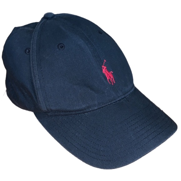 Polo Ralph Lauren Other - Polo Ralph Lauren Black Hat With Red Lettering